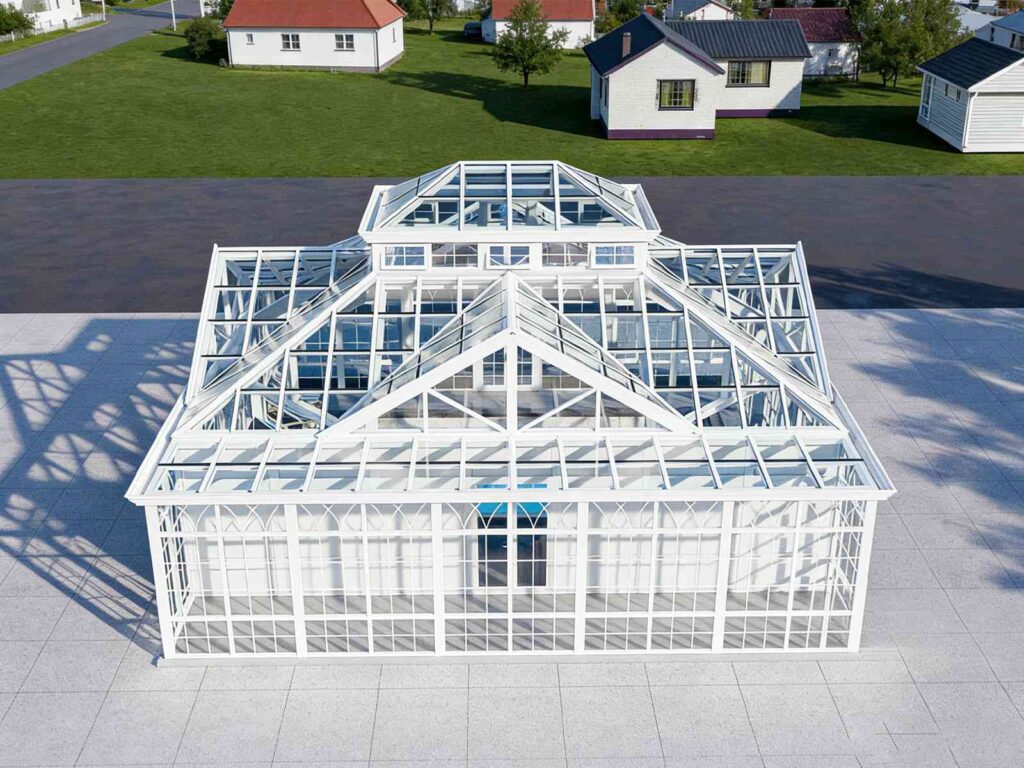Ysgh 231 Panoramic Glass Conservatory | High Strength Pool Enclosure